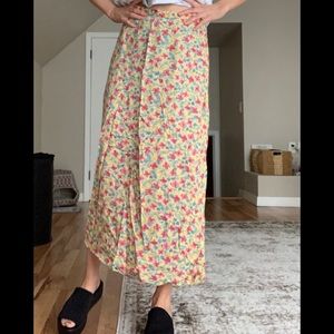 Y2K colorful maxi skirt